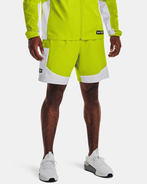 Men's UA RUSH™ Woven Cargo Shorts, Green, pdpMainDesktop image number 0